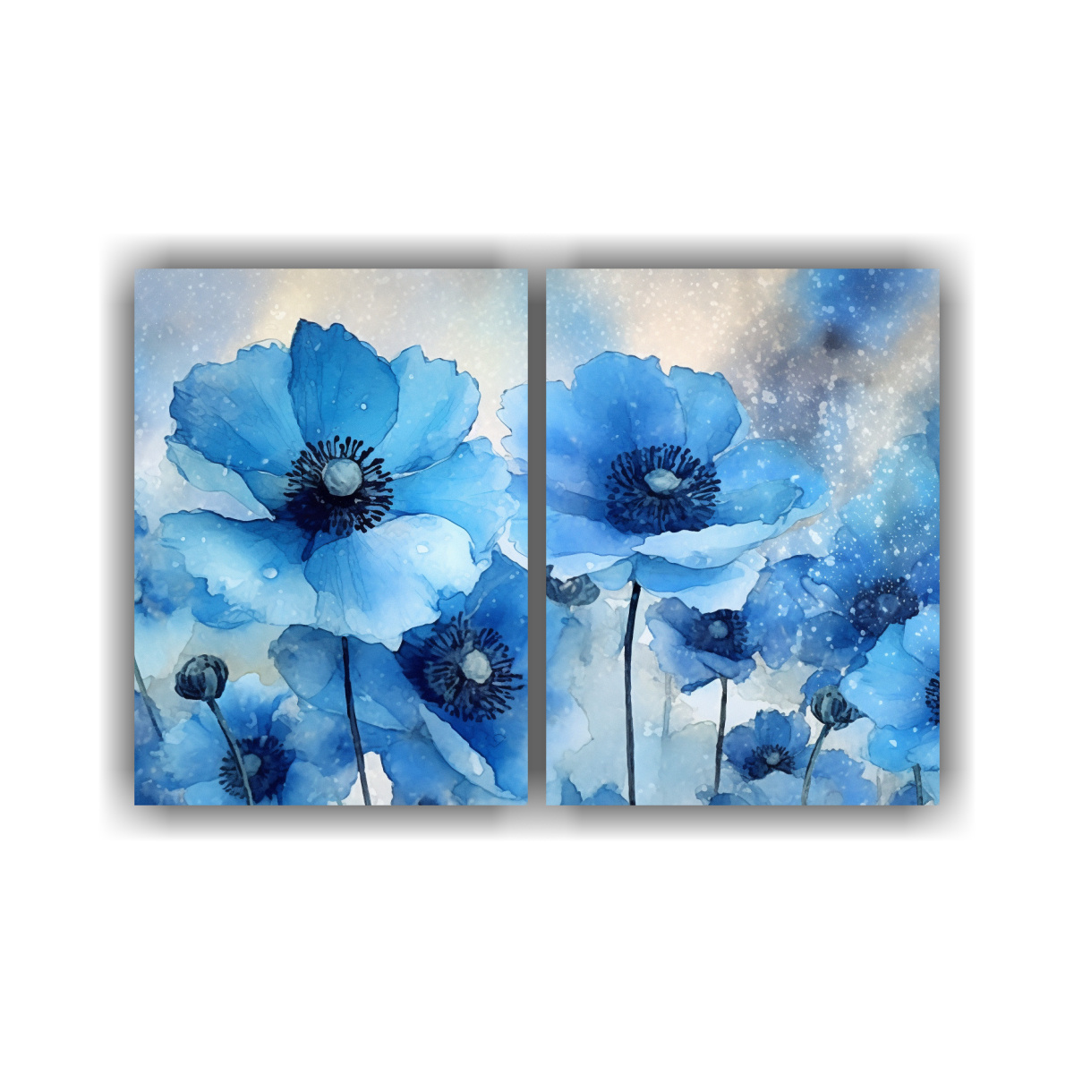 cuadro-decorativo-de-flores-en-acuarela-azul-an-monas-
