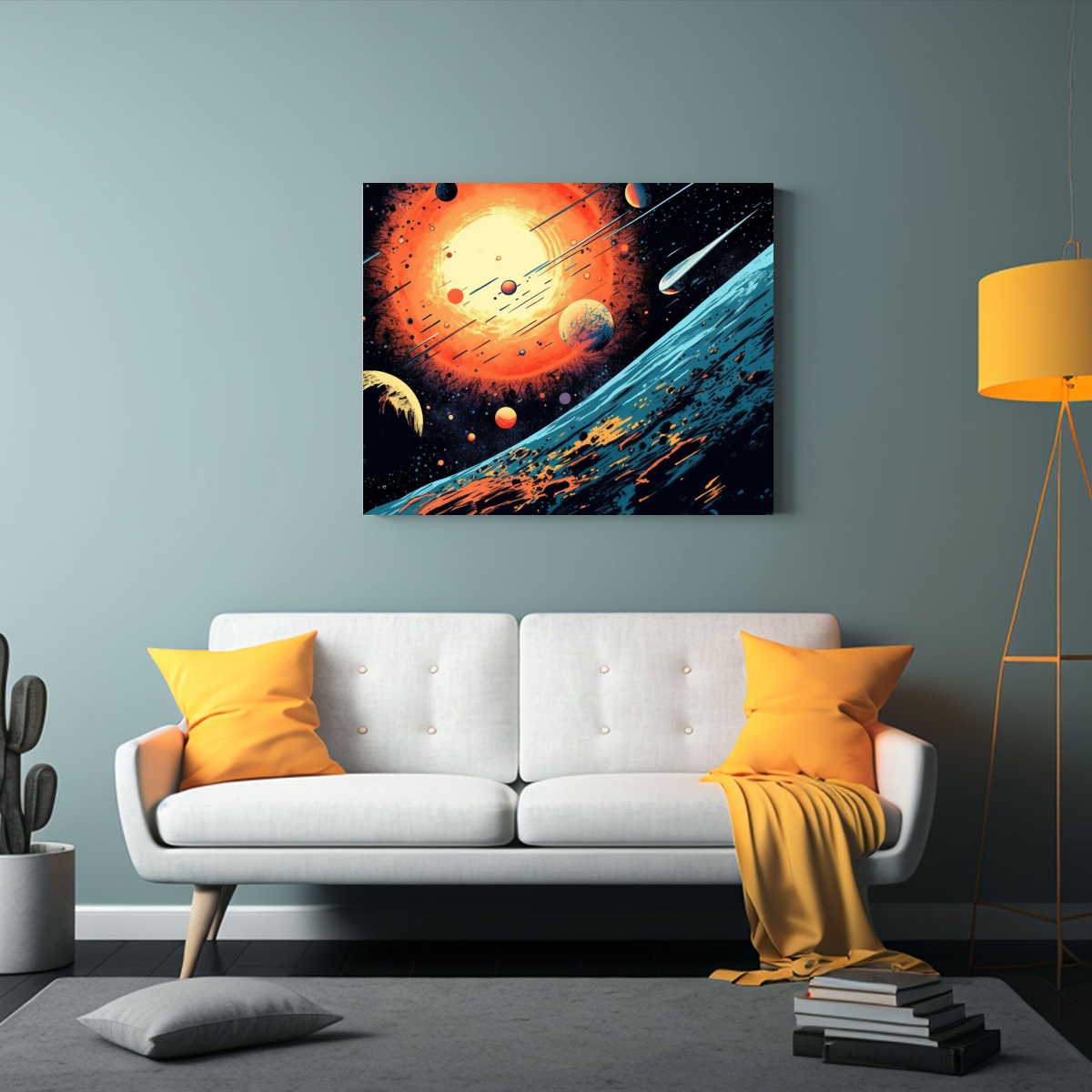 cuadro-decorativo-estilo-c-mic-de-escena-espacial-con-planeta-sol-1