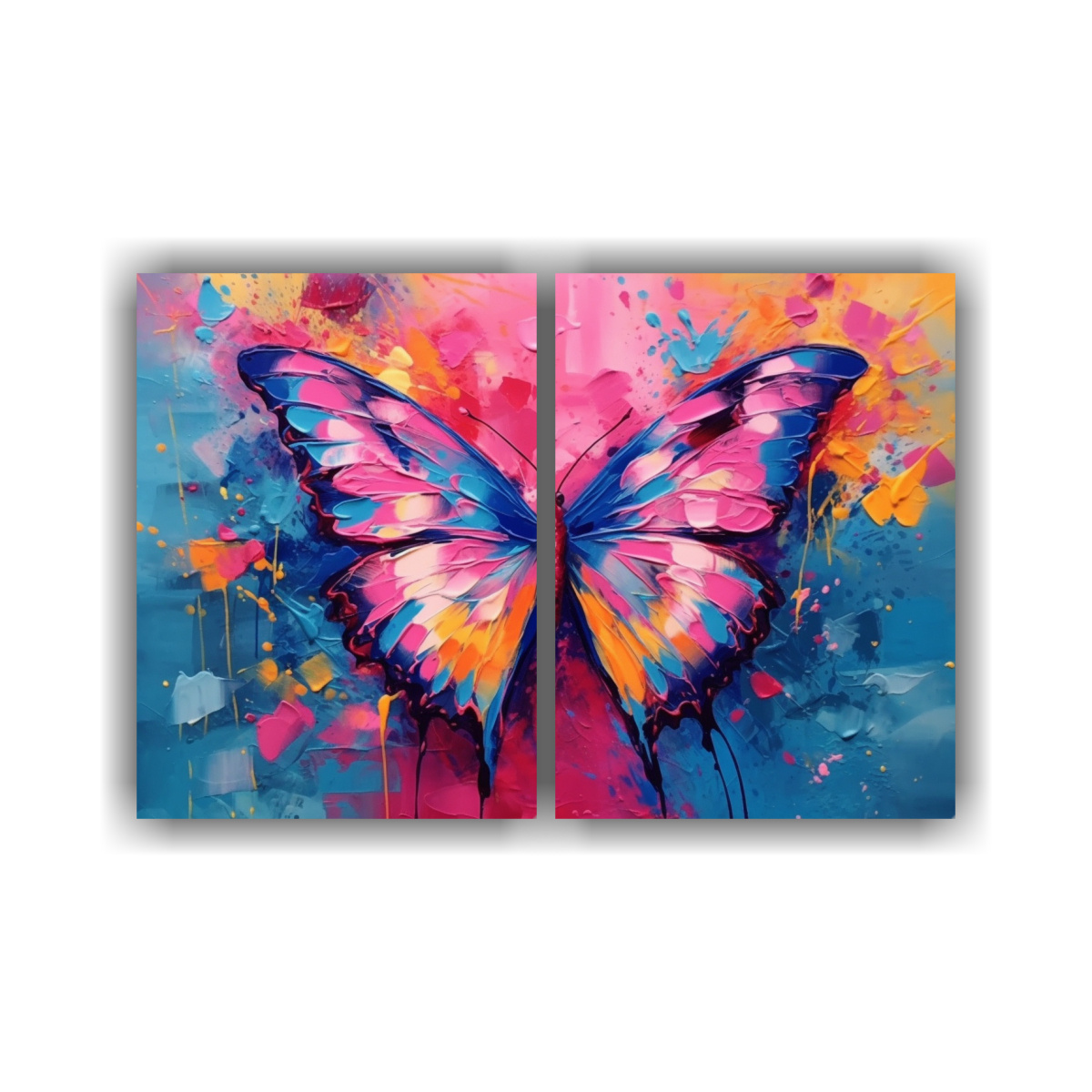 cuadro-lienzo-mariposa-volando-en-universo-pop-art-