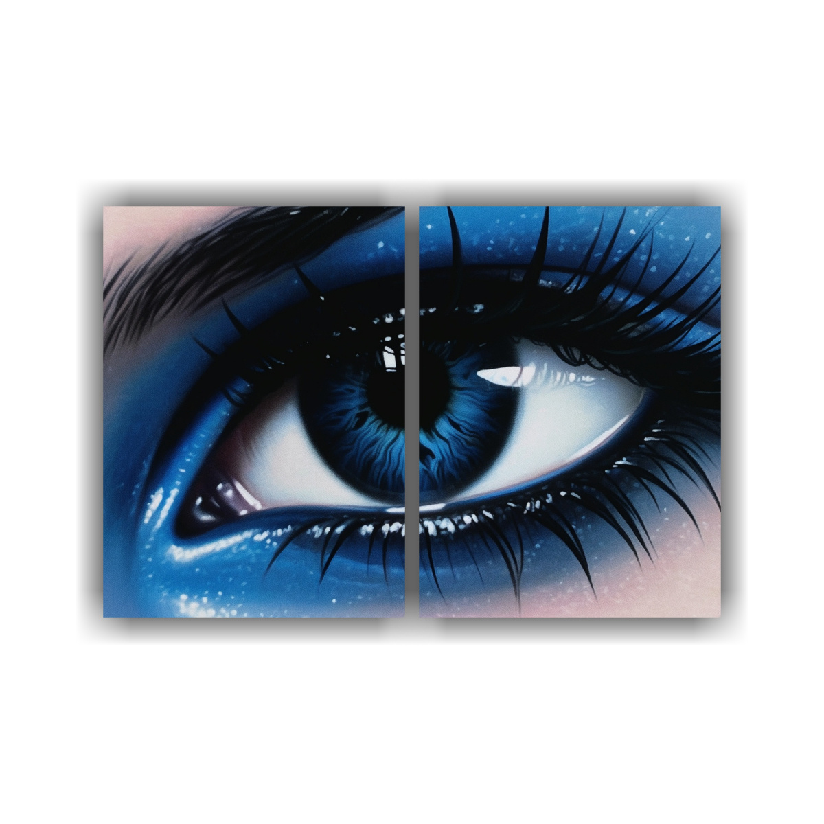 cuadro-tela-canvas-esquema-arte-aer-grafo-ojos-azules-mujer