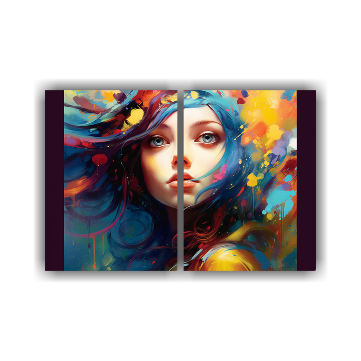 cuadros-abstractos-en-tonalidades-azules-y-doradas