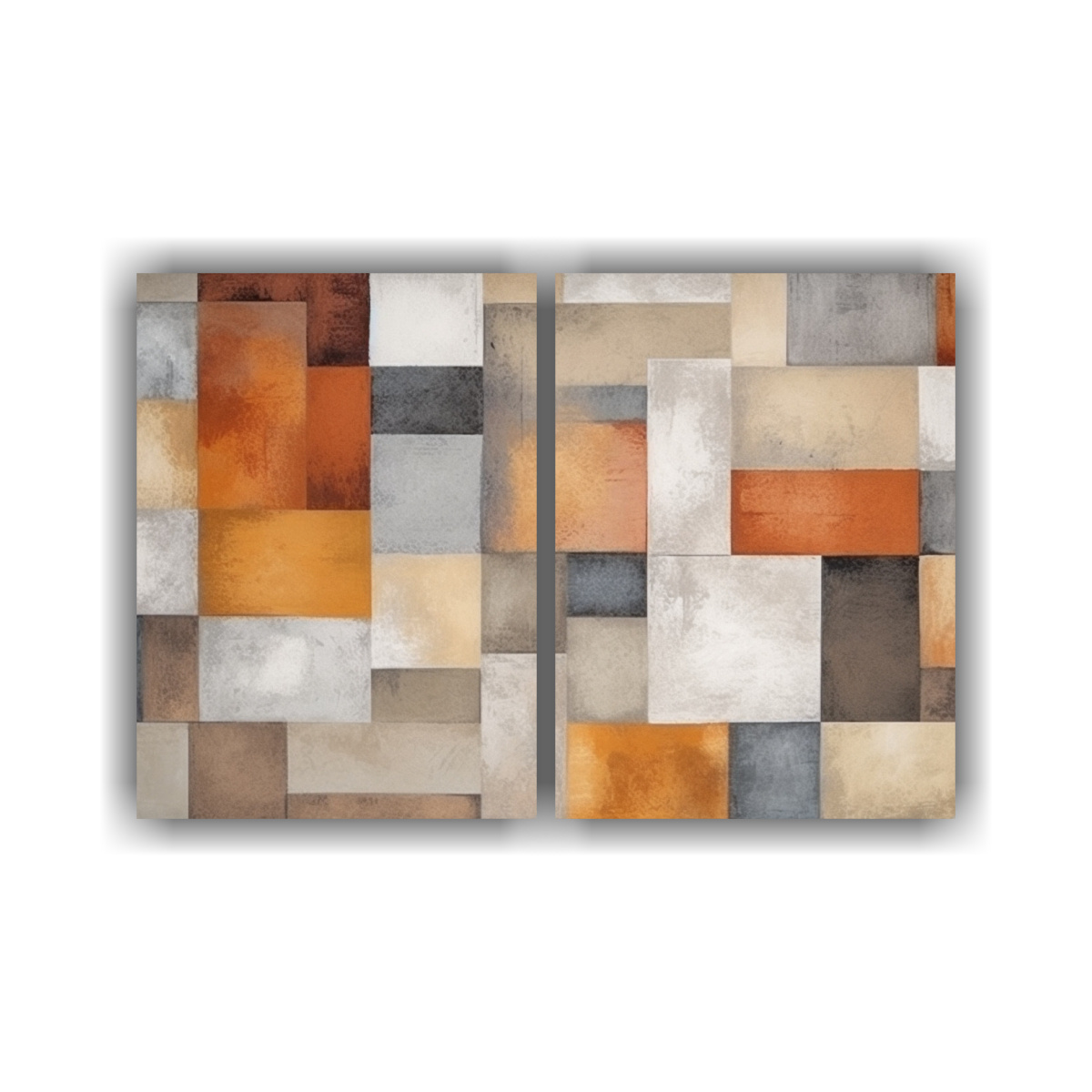 cuadros-abstractos-geom-tricos-en-marr-n-y-gris