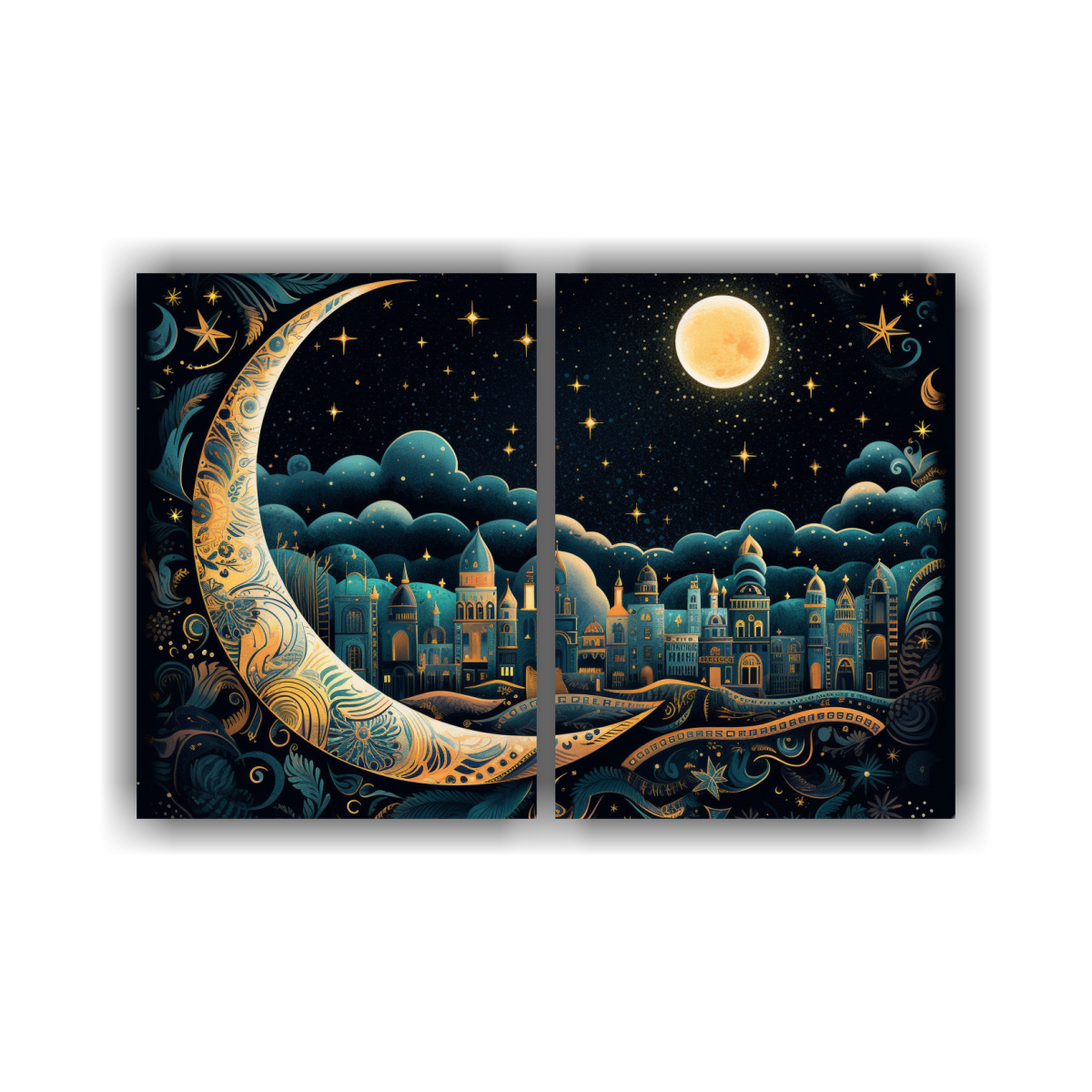 cuadros-creativos-para-cocina-noche-estrellada-con-remolinos-y-luna-creciente-