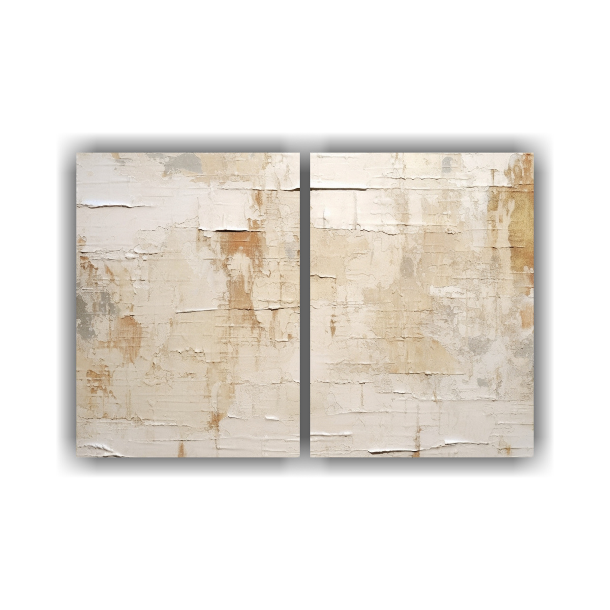 cuadros-decorativos-con-rayas-en-crema-y-beige