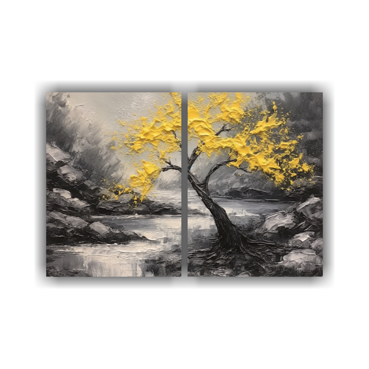 cuadros-est-ticos-de-rbol-en-r-o-gris-y-negro-set-de-2