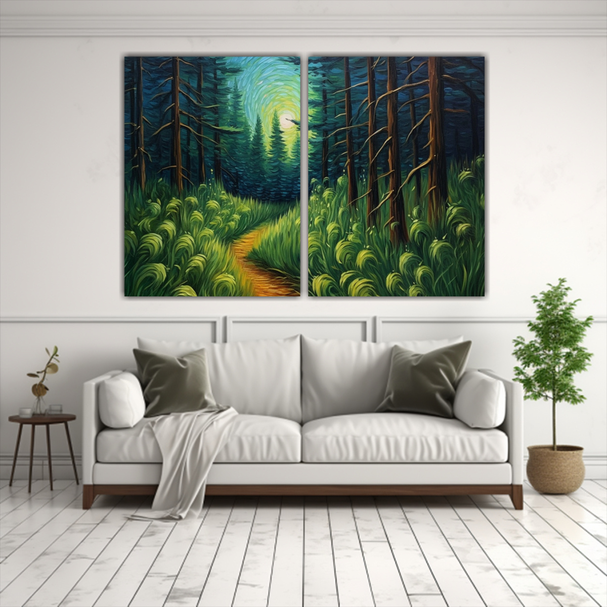 cuadros-sala-bosque-y-hierba-al-anochecer-sombr-os-1-1