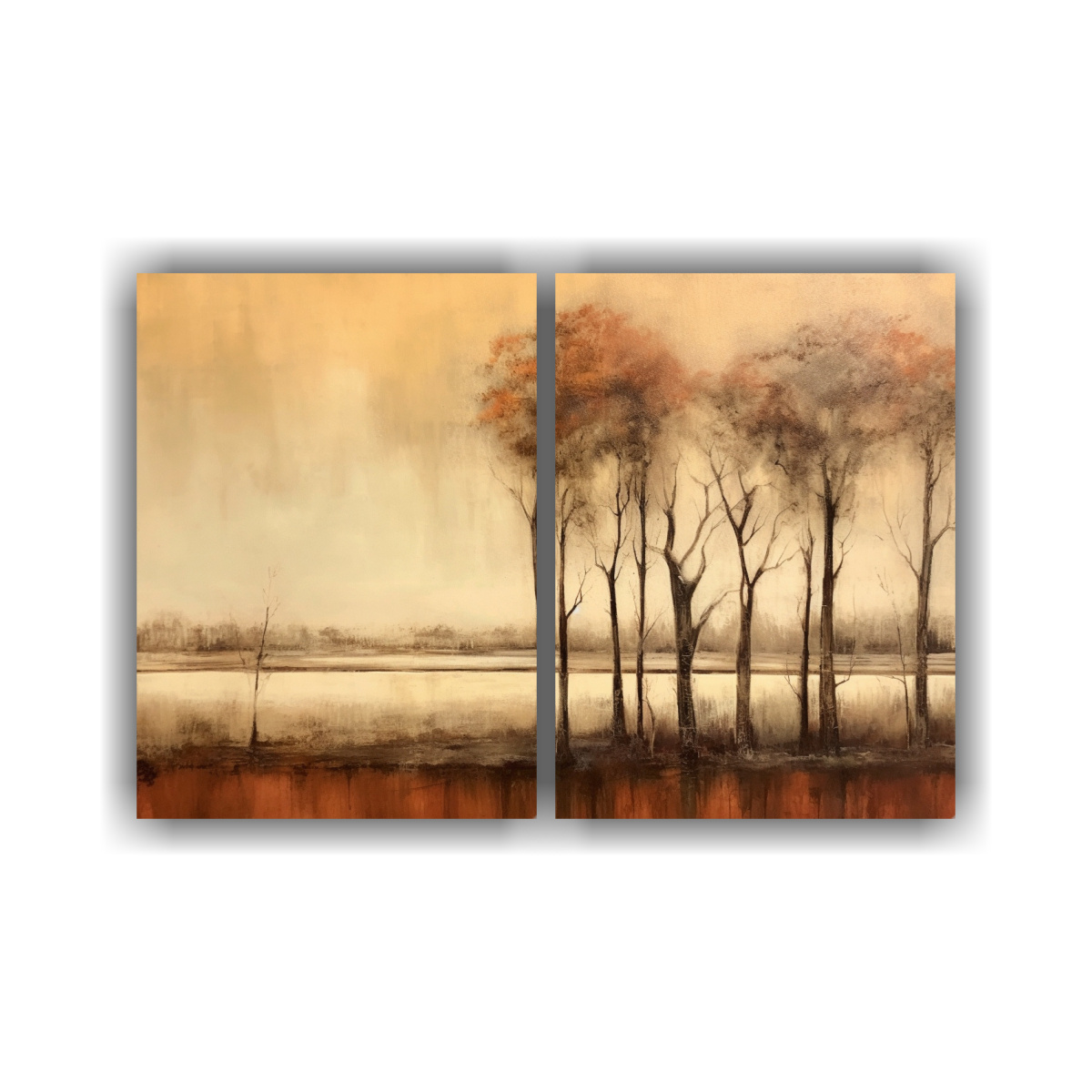 cuadros-tela-vanguardia-rboles-marrones-rojizos-