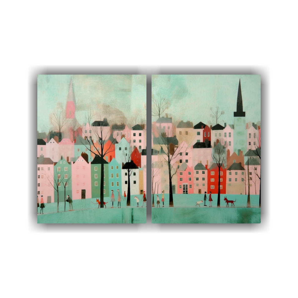 d-ptico-inspirador-alegr-a-primavera-encantadora-rosa-y-verde-degradado-a-turquesa