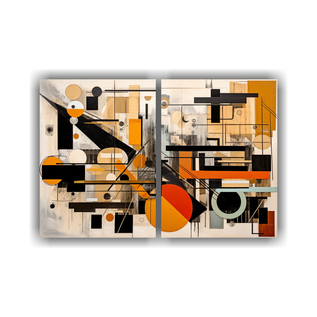 dos-composiciones-fotograf-a-escenario-pintura-abstracta-en-marco-madera-con-diferentes-cuadros-decorativos