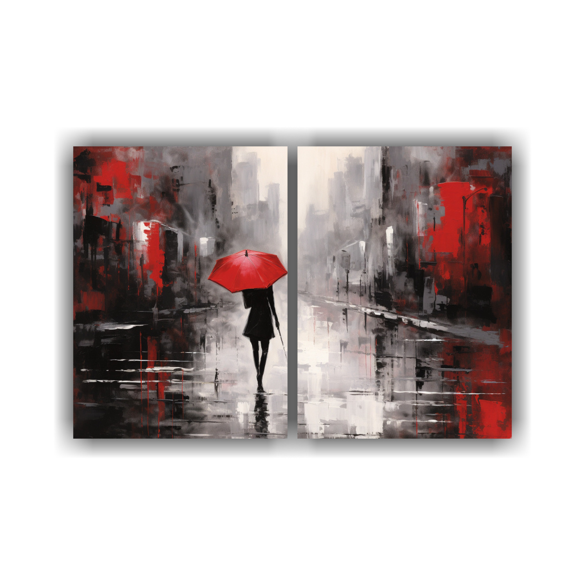 lienzo-de-mujer-con-paraguas-rojo-en-pintura-abstracta