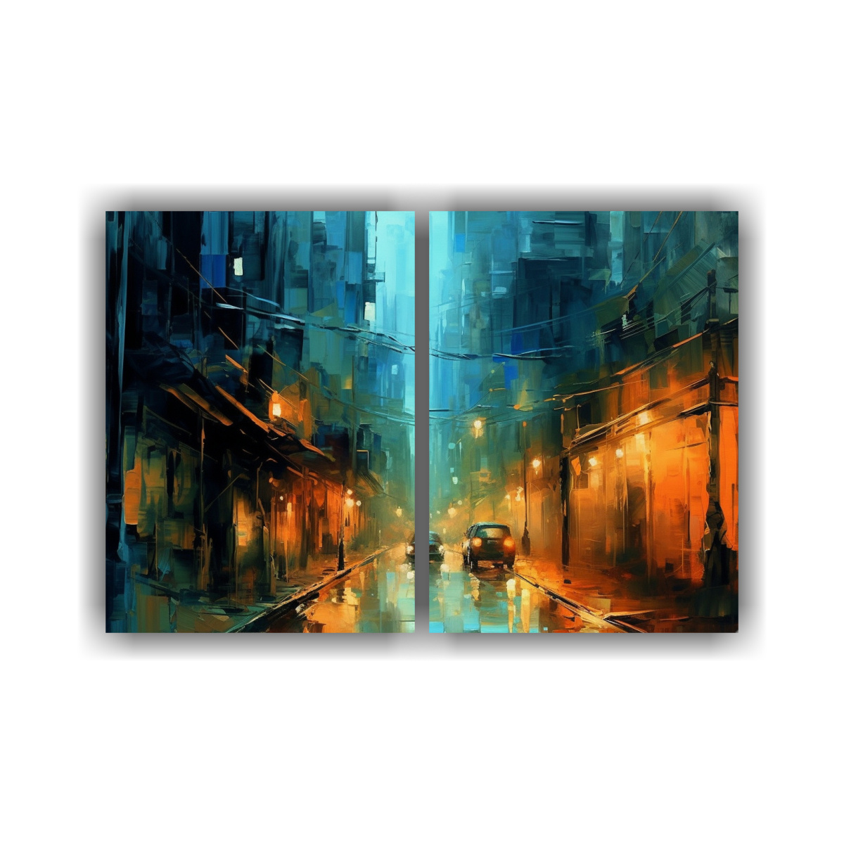 lienzos-expresi-n-urbana-pinturas-calle-nocturna-ciudad-de-noche-
