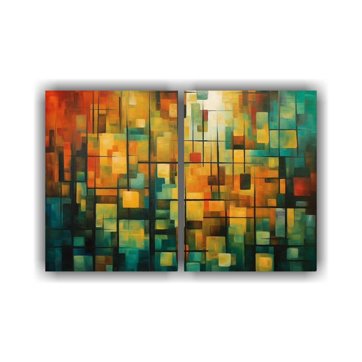 lienzos-movimiento-riqueza-cuadrados-rojos-verdes-y-amarillos