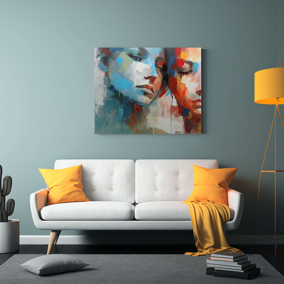 pintura-abstracta-de-relaciones-humanas-con-paleta-gruesa-1