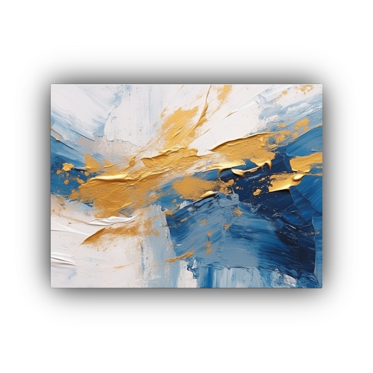 pintura-abstracta-en-azul-y-blanco-con-toques-dorados-arte-de-pared