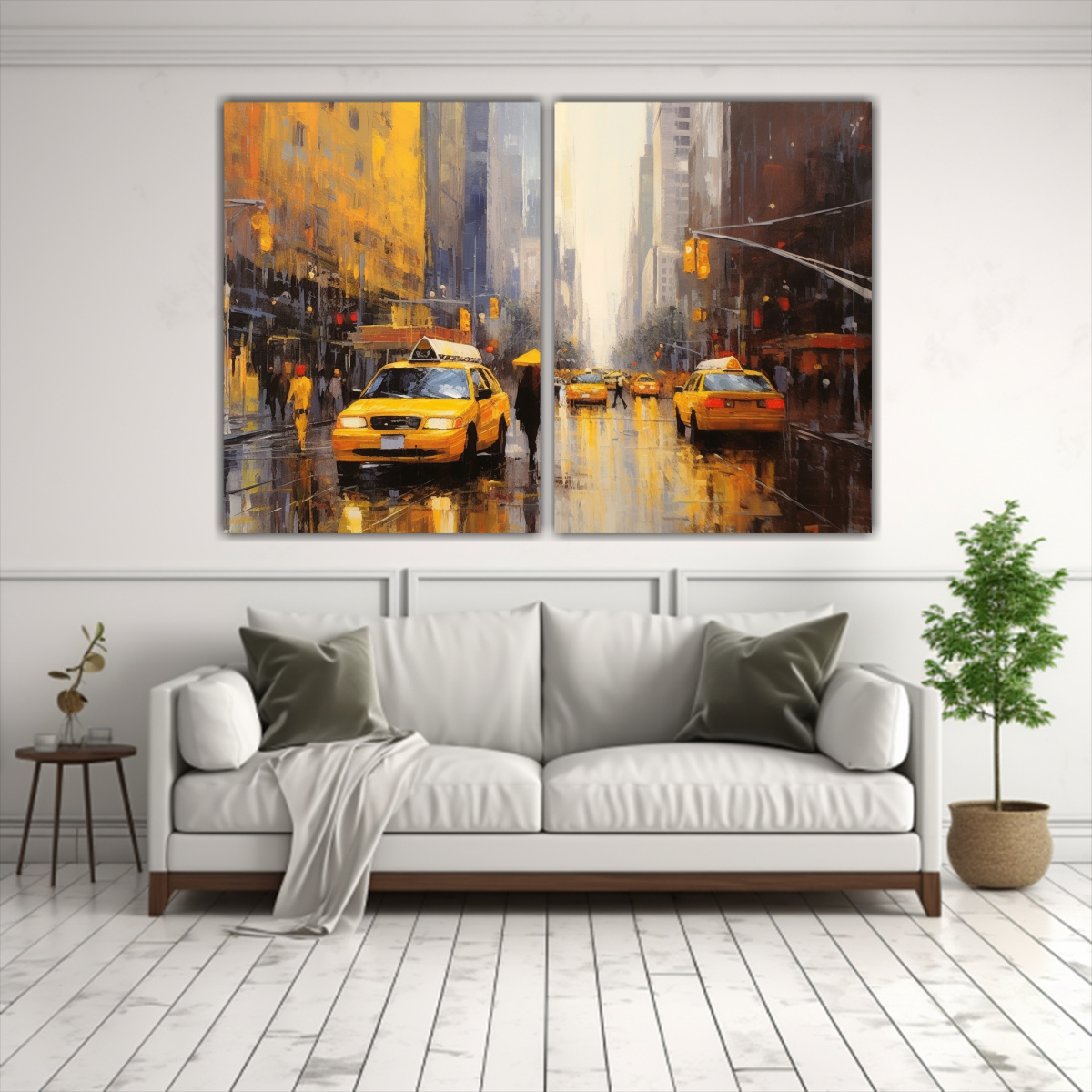 pintura-al-leo-en-lienzo-de-relieve-diptico-de-vista-urbana-de-nueva-york-con-hombre-y-mujer-1-1