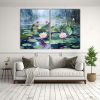 pintura-de-loto-en-el-lago-en-lienzo-estilo-decorativo-1