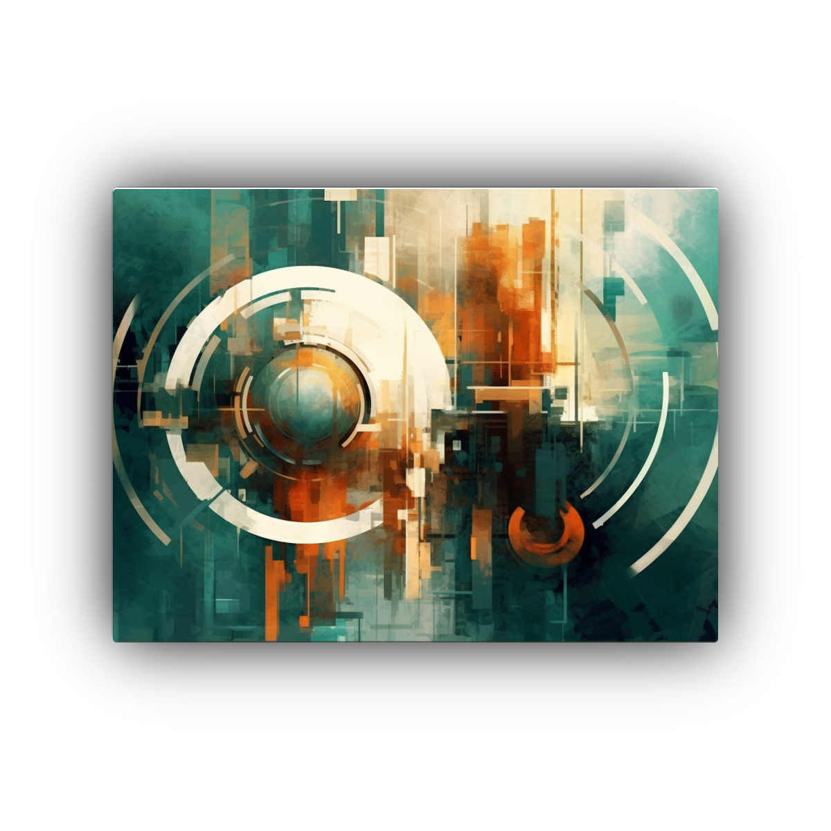 pintura-de-pared-abstracta-espacial-en-cobre-y-blanco