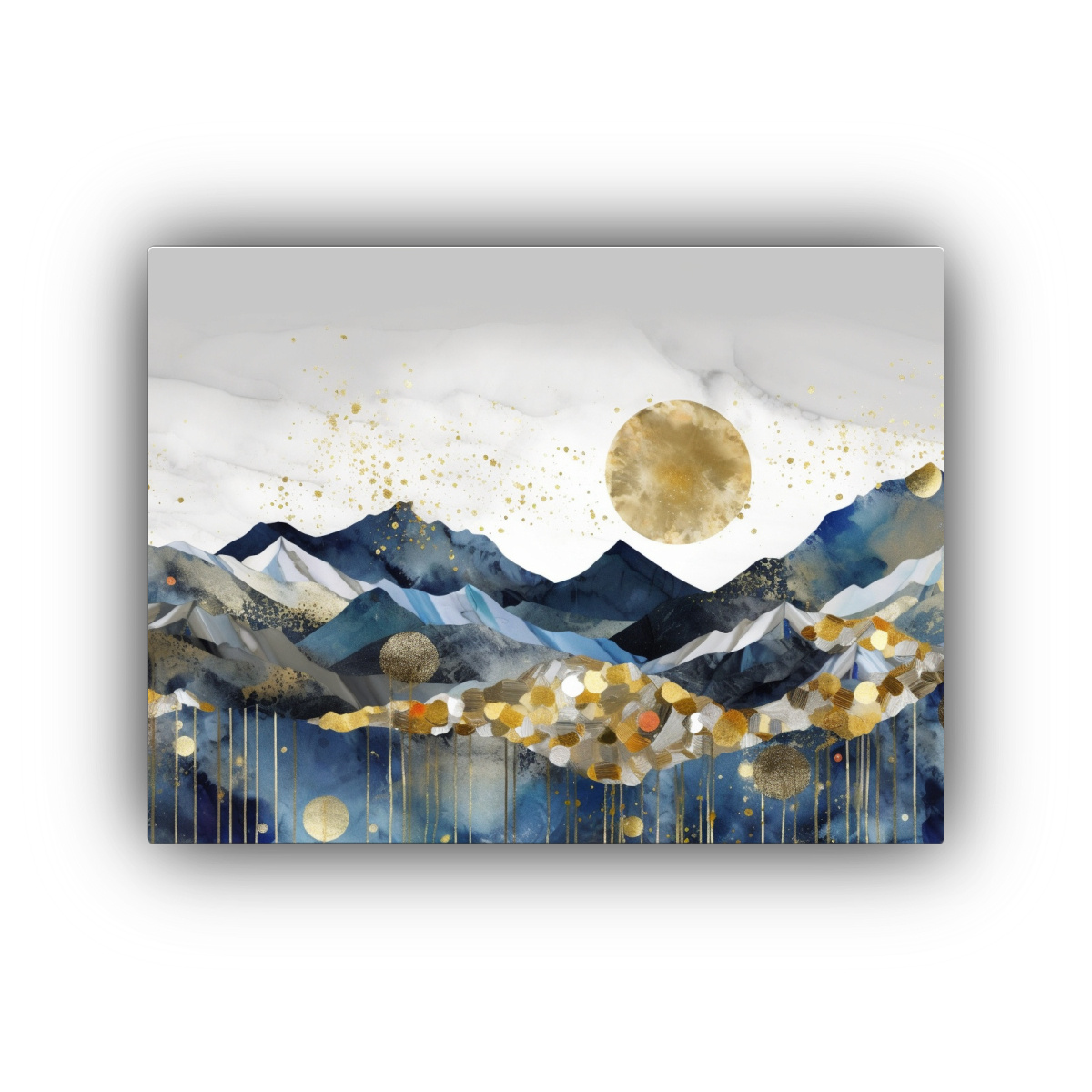 pintura-en-lienzo-luna-dorada-con-picos-monta-a-representaci-n-c-lida