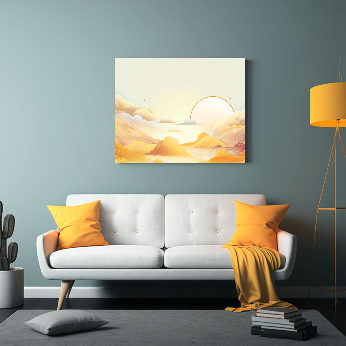 pintura-vintage-estilo-sencillo-en-lienzo-con-fondo-limpio-y-l-nea-dorada-monta-a-falsa-1