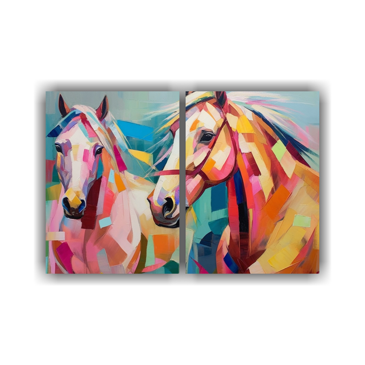 pinturas-abstractas-de-caballos-en-paisaje-campestre-moderno-