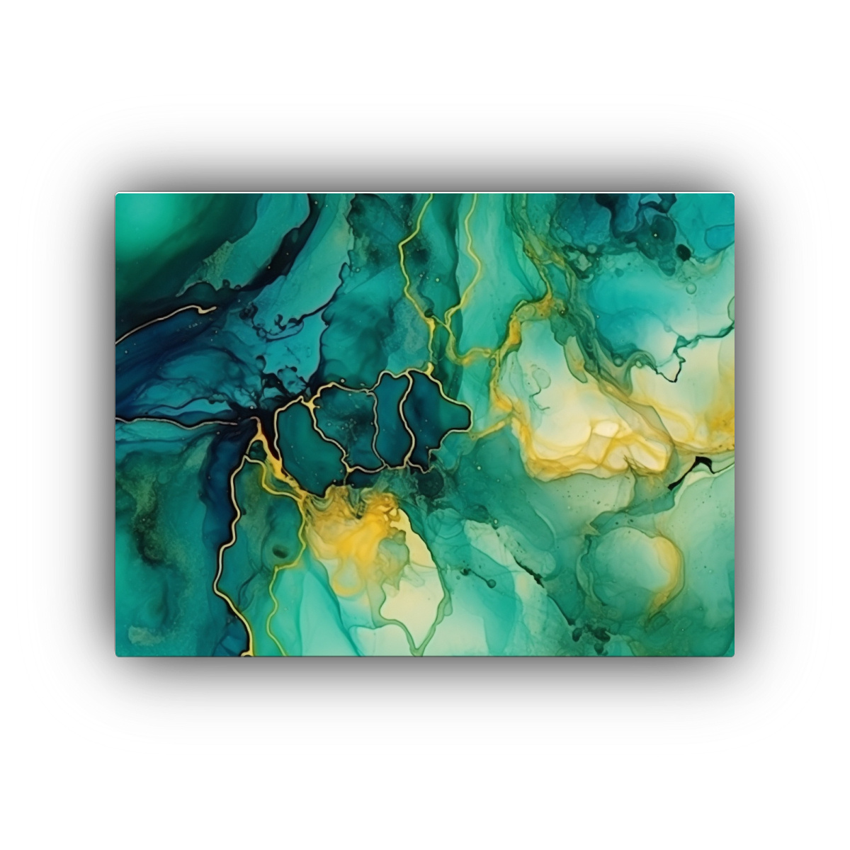 pinturas-abstractas-de-tinta-al-alcohol-en-concepto-submarino-en-verde-y-dorado-