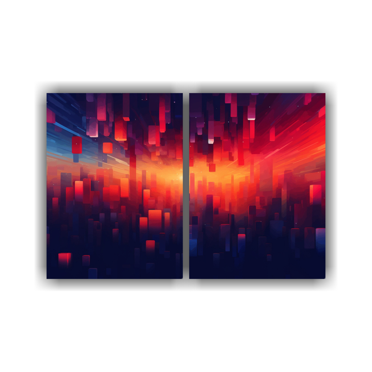 pinturas-abstractas-en-fondo-rojo-naranja-y-amarillo-