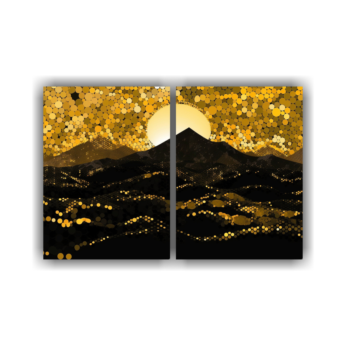 pinturas-de-decoraci-n-estilo-paisaje-dorado-con-negro-