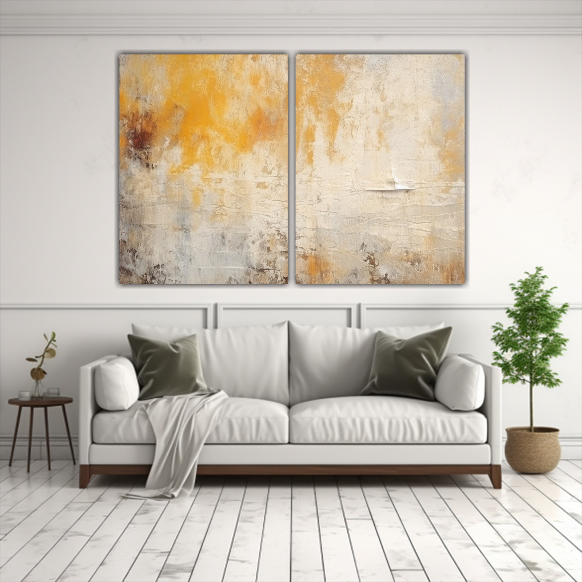 pinturas-decorativas-abstractas-de-fondo-amarillo-claro-gris-ceo-texturizado-1