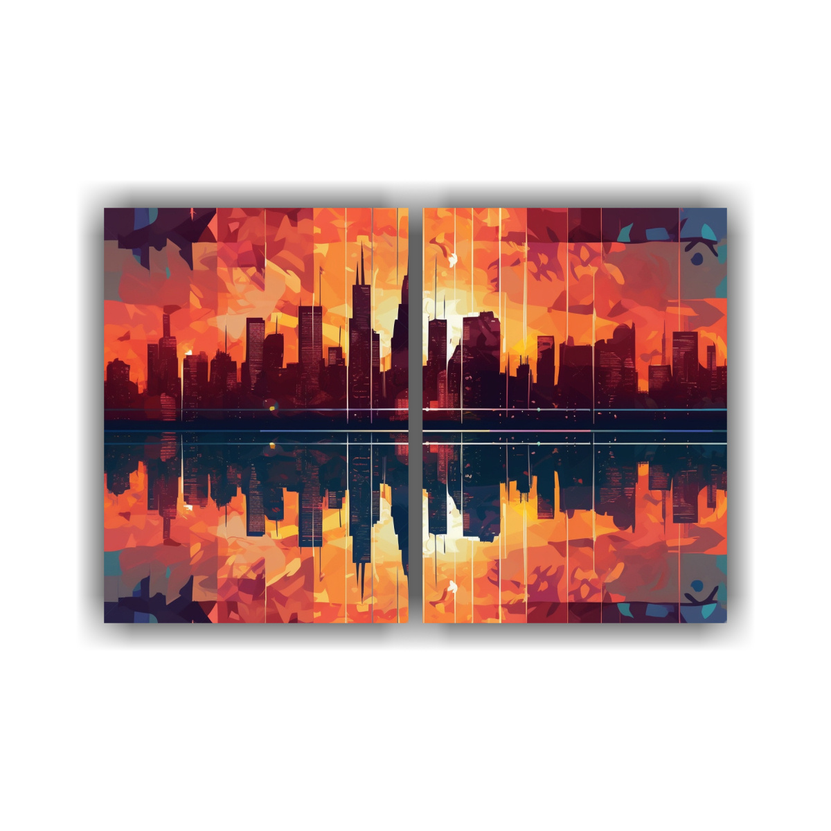 pinturas-decorativas-abstractas-de-paisaje-urbano-en-vibrante-armon-a-crom-tica