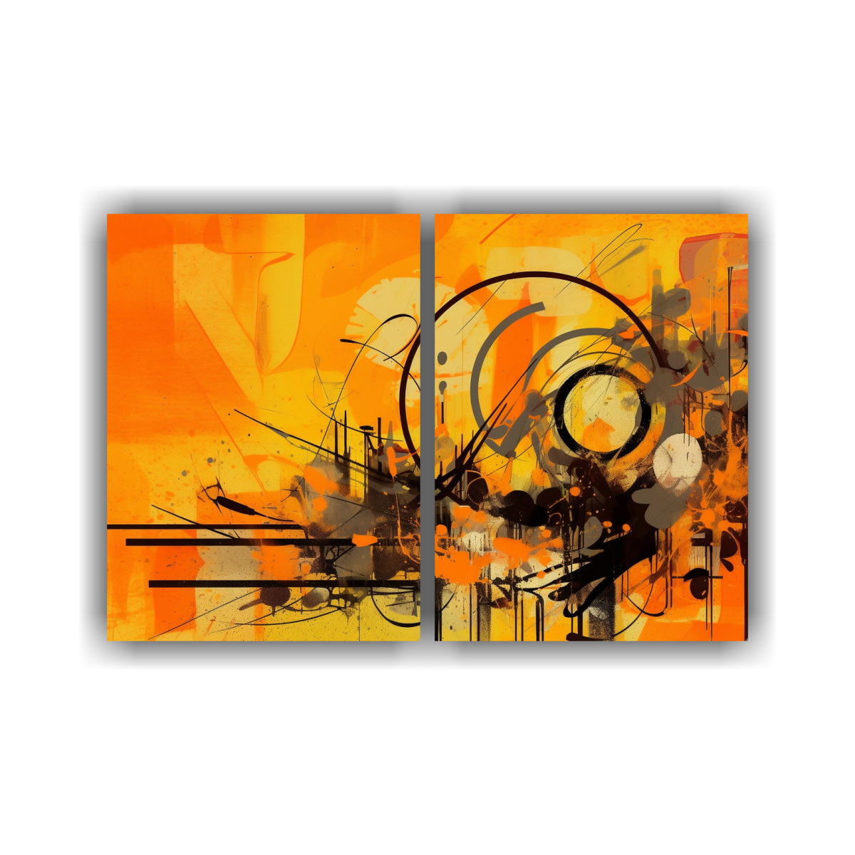 pinturas-decorativas-amarillo-con-sutiles-detalles-naranja-tecnol-gicos