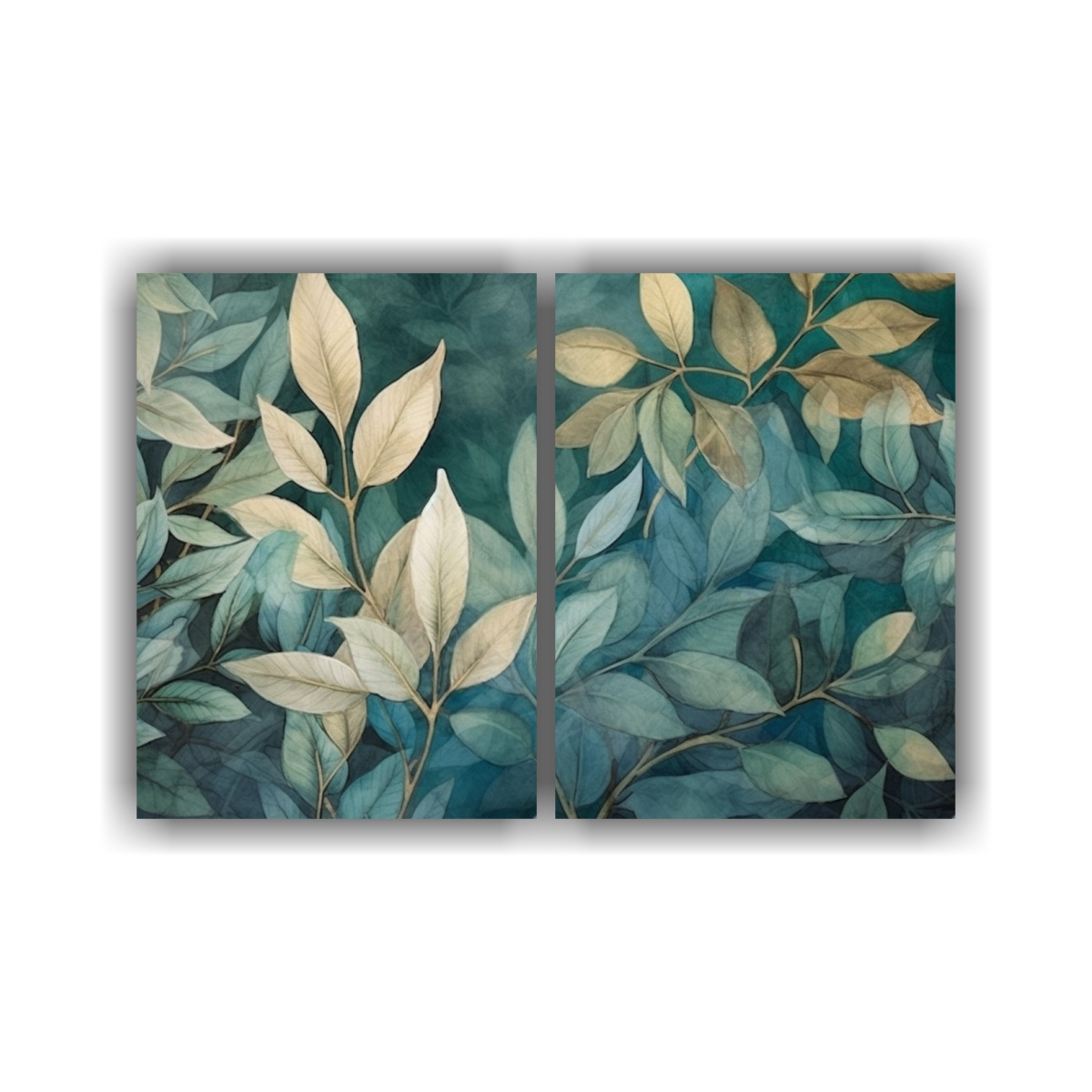 pinturas-decorativas-de-l-neas-florales-y-hojas-en-estilo-oscuro-