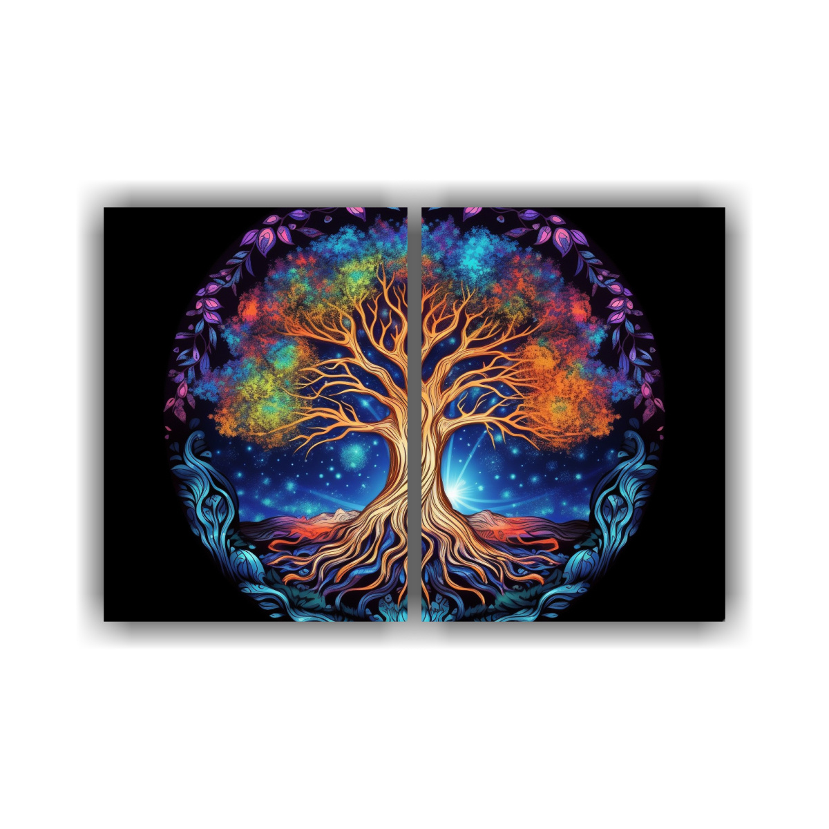 pinturas-decorativas-de-rbol-vital-en-universo-m-gico-dos-composiciones-espectaculares