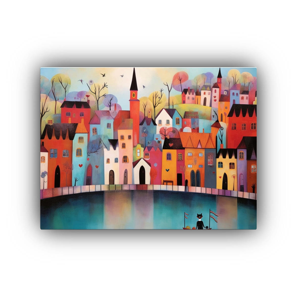 pinturas-decorativas-en-pastel-para-sal-n-encantador-de-ciudad-