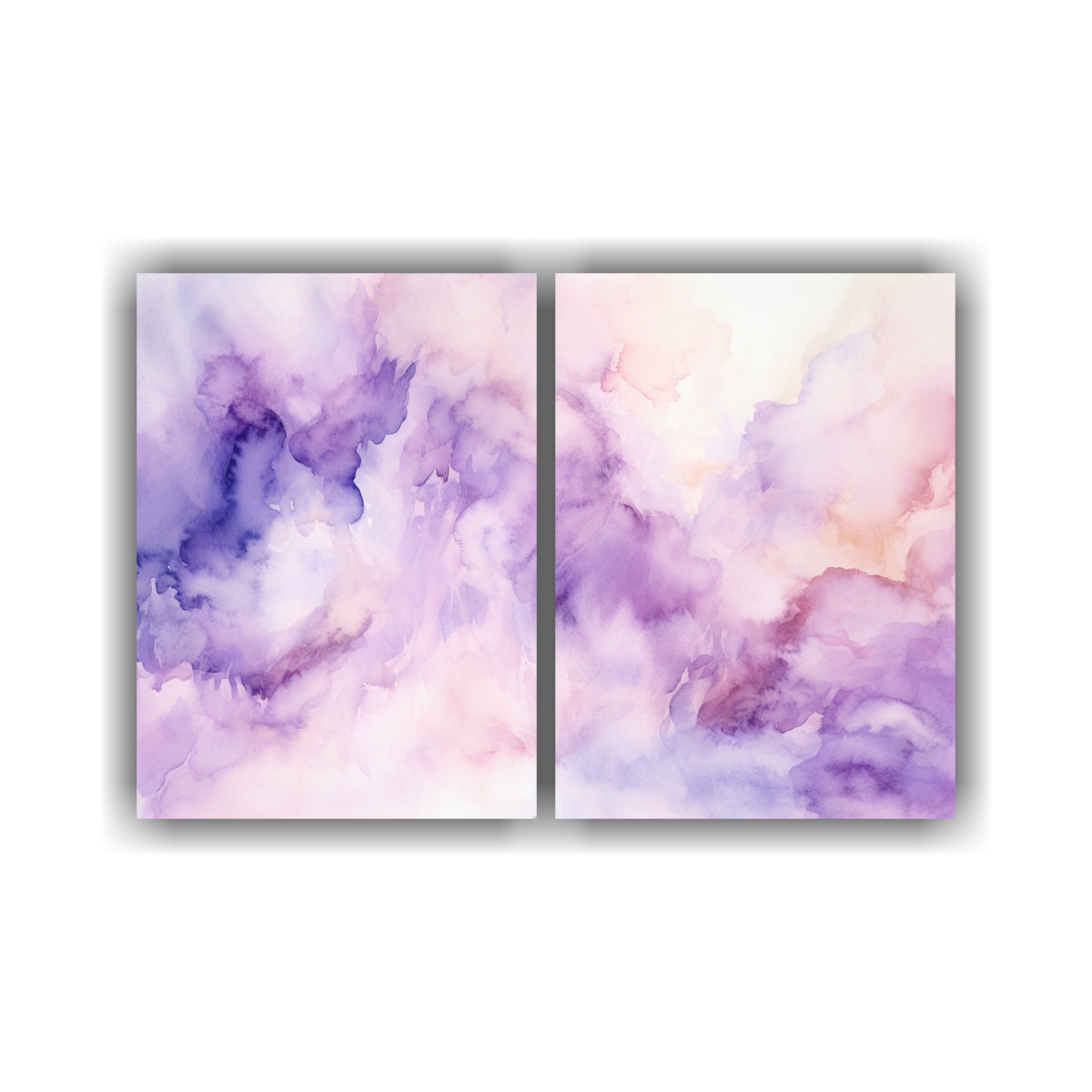pinturas-decorativas-inspirador-contraste-de-dos-cuadros-con-neblina-de-lavanda-