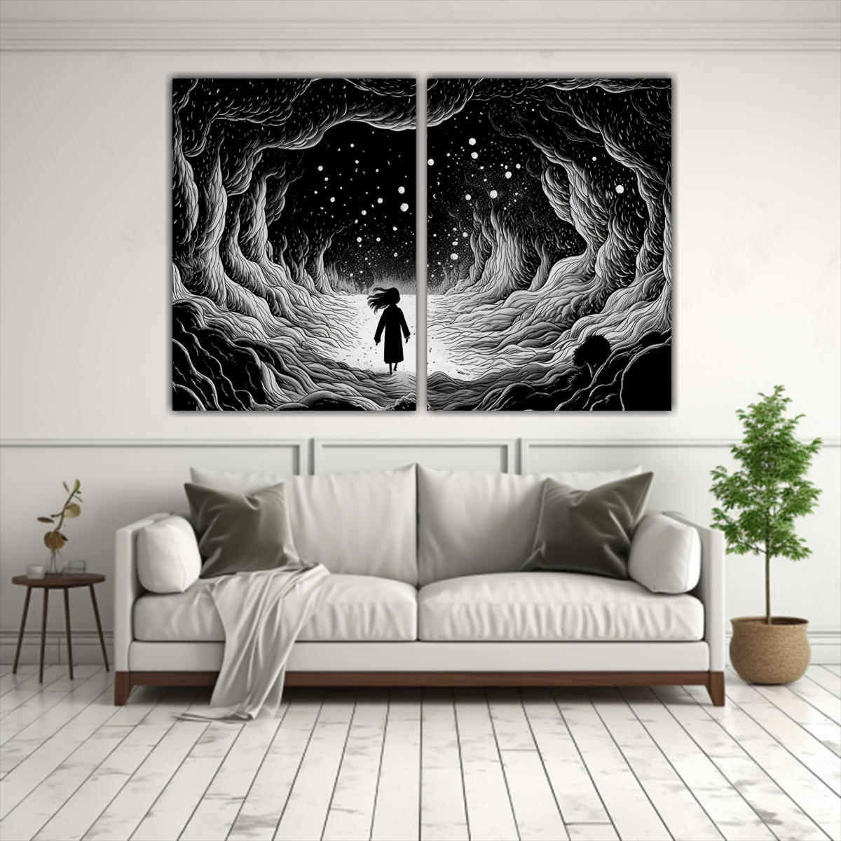 pinturas-lienzo-minimalismo-adolescente-invocando-magia-lfica-1-1