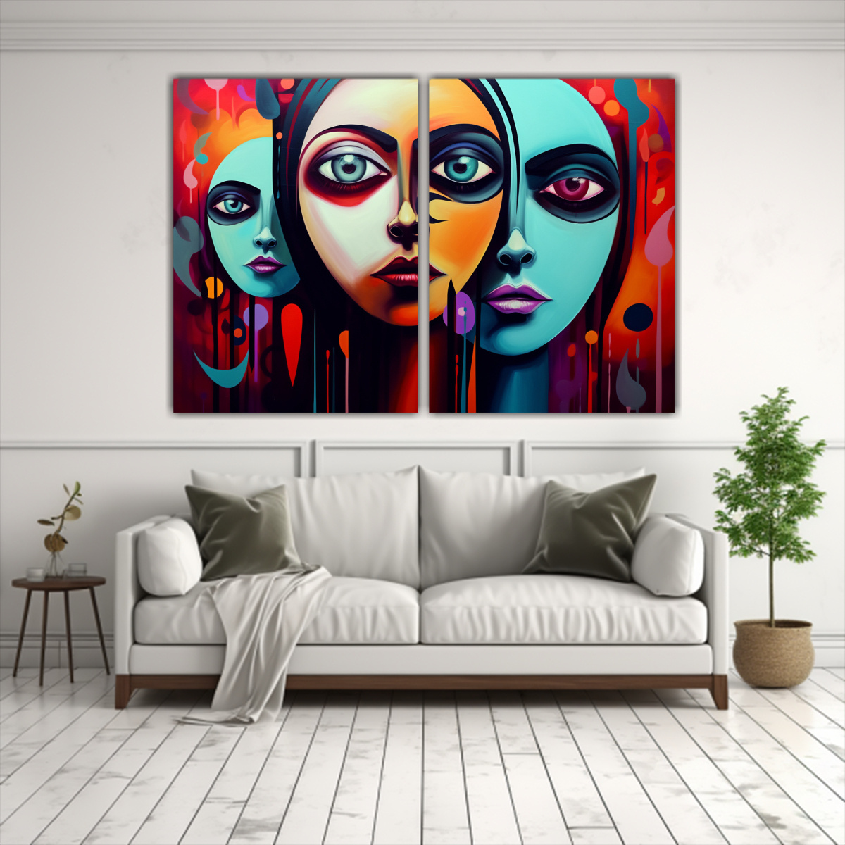 pinturas-para-decorar-escenario-inspirador-con-dos-cuadros-1