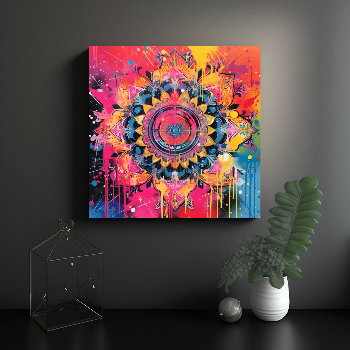 arte-de-pared-movimiento-bastidor-de-madera-original-graffiti-marker-spray-street-art-painting-1