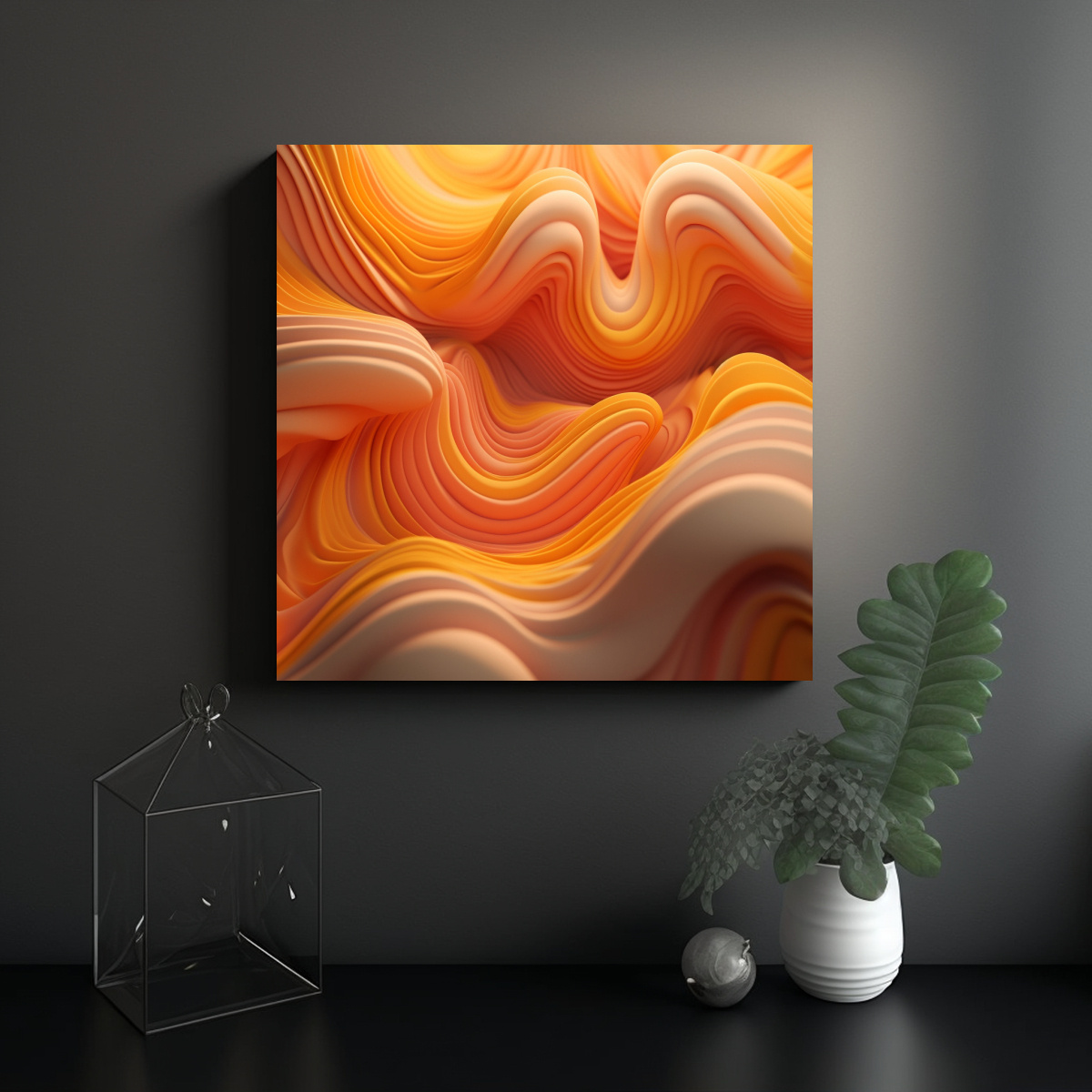 arte-tela-urbano-abstracto-dorado-con-ondas-1