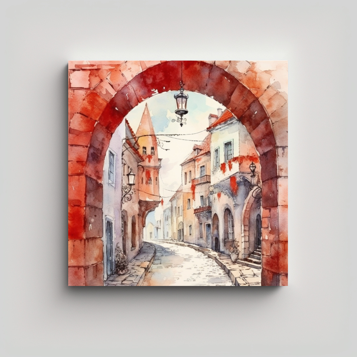 boceto-acuarela-de-elegancia-en-lienzo-pared-antigua-y-arco-en-estilo-