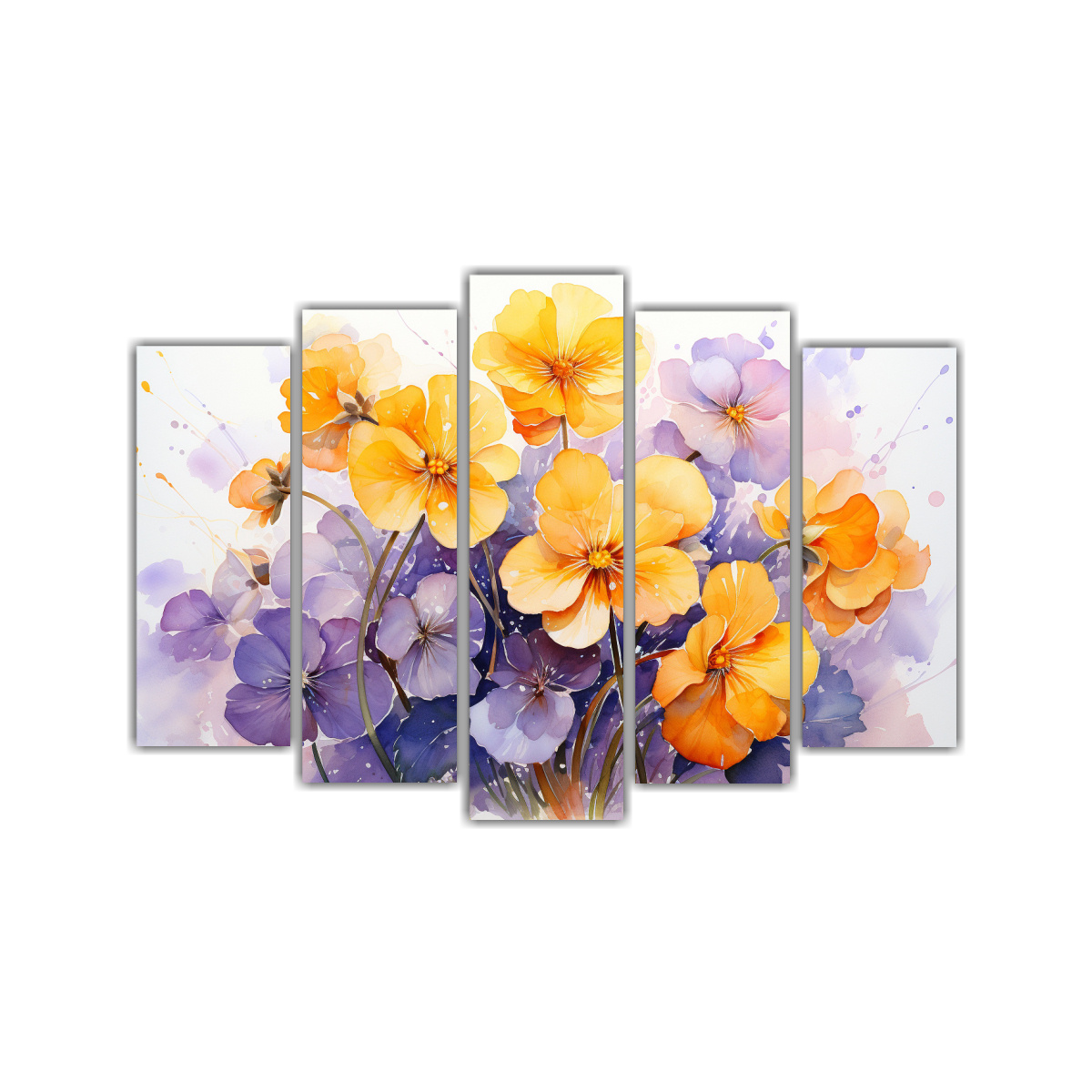 conjunto-5-cuadros-colores-fant-sticos-flores-violeta-amarillo-naranja-arte-abstracto