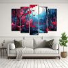 conjunto-5-cuadros-de-alta-calidad-para-comedor-en-rbol-de-lamo-tembl-n-en-rojo-y-azul-1