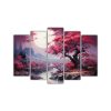 conjunto-5-cuadros-inspiraci-n-visual-rbol-cottonwood-en-morado-y-rojo-atmosfera-neonoir