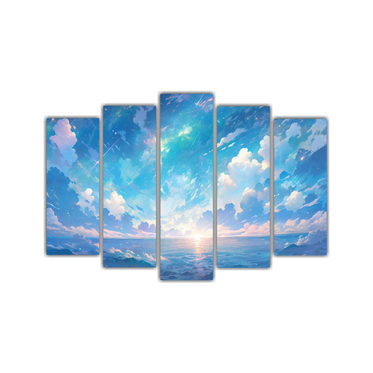 conjunto-5-cuadros-punto-luminoso-metal-l-quido-sensibilidad-art-stica