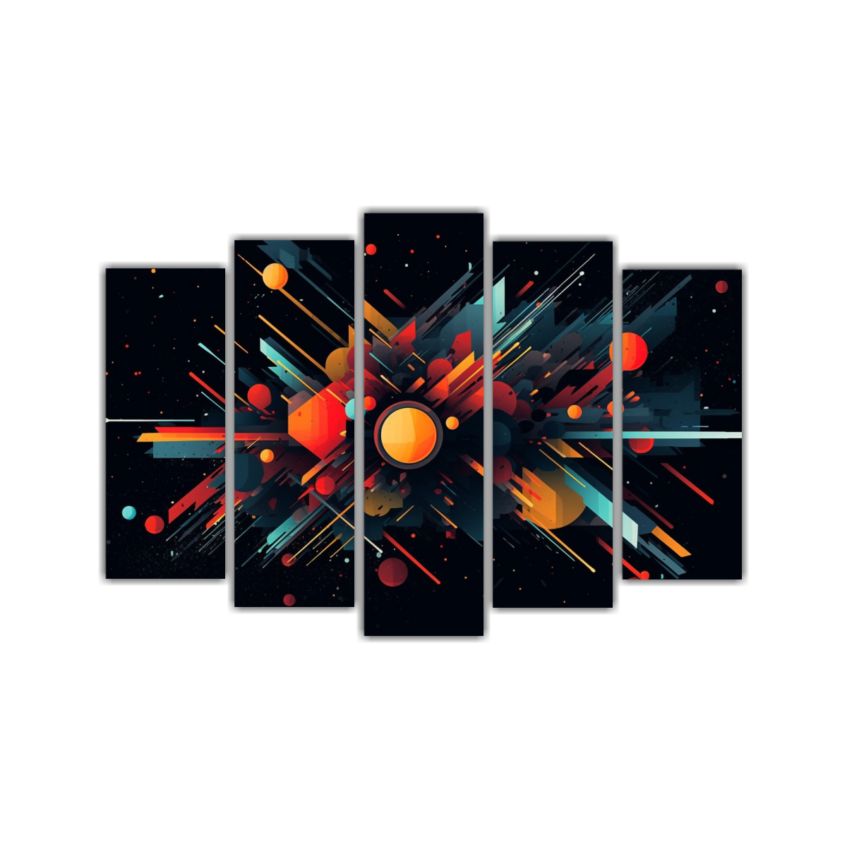 conjunto-5-cuadros-tela-canvas-oscuros-abstractos-aleatorios