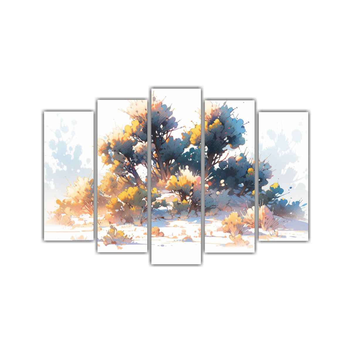 conjunto-5-lienzos-tela-inspiraci-n-joshua-tree-colores-vibrantes