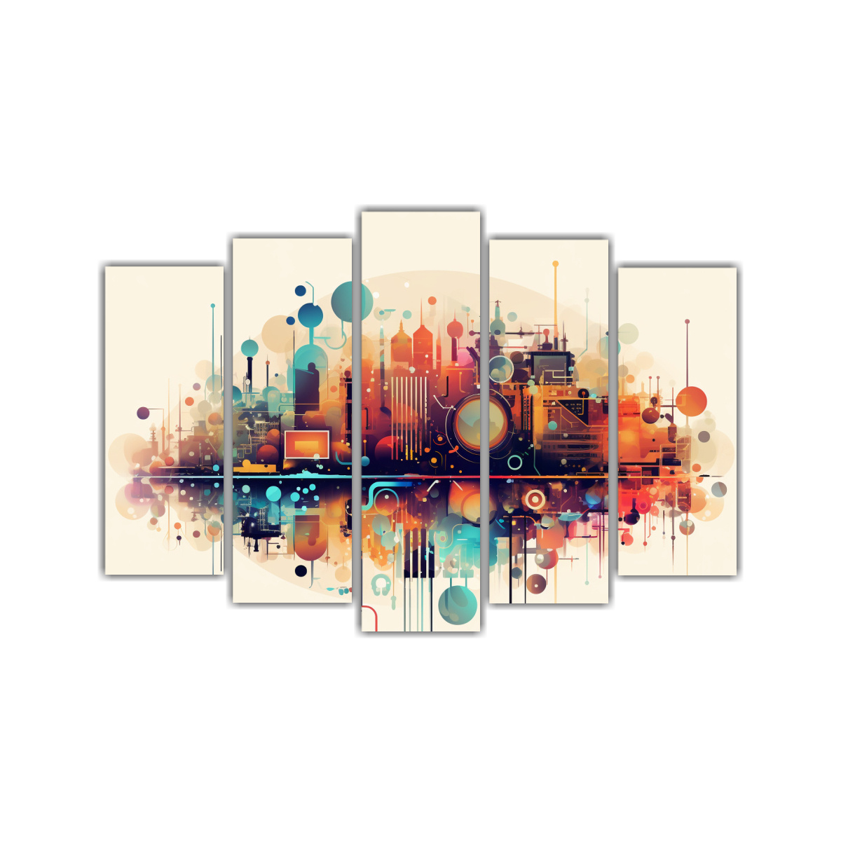 conjunto-5-telas-en-bastidor-abstracto-decoraci-n-sala