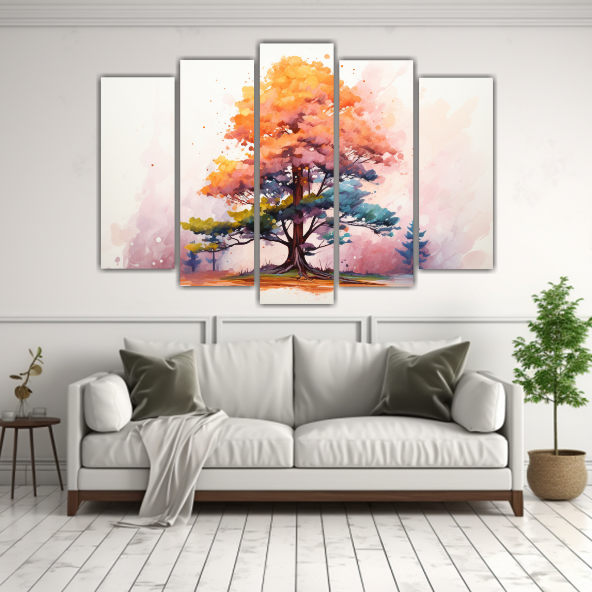 cuadro-abstracto-colorido-con-rbol-de-pino-en-tonos-naranja-y-rosa-1