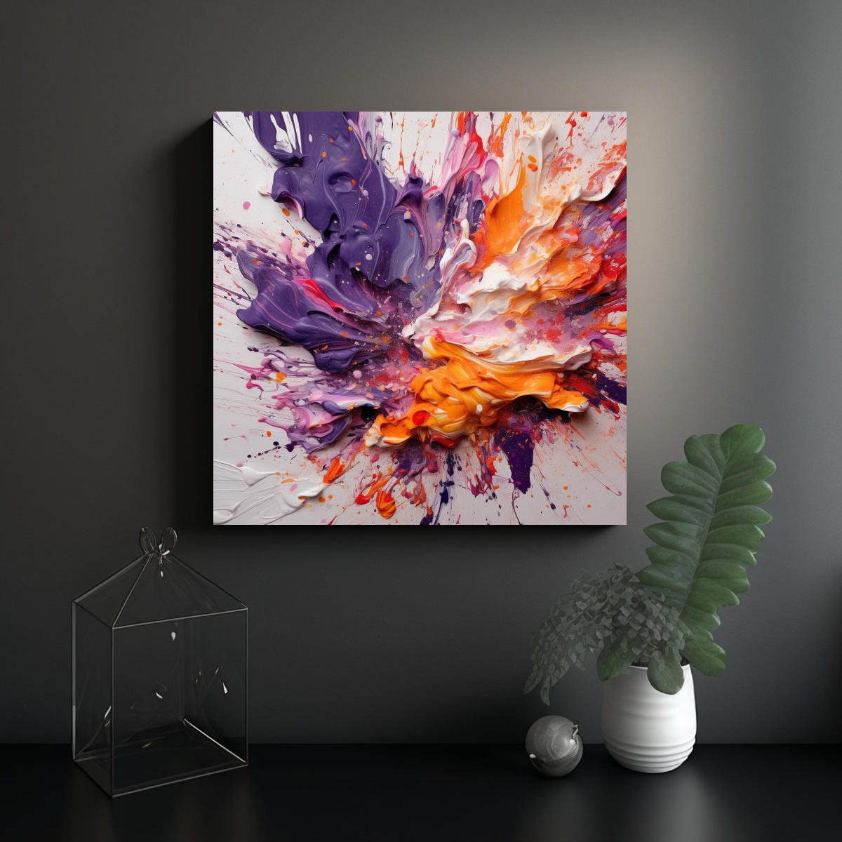 cuadro-abstracto-en-lienzo-blanco-con-explosi-n-de-pintura-p-rpura-y-naranja-1
