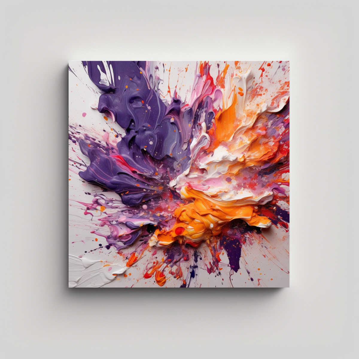 cuadro-abstracto-en-lienzo-blanco-con-explosi-n-de-pintura-p-rpura-y-naranja