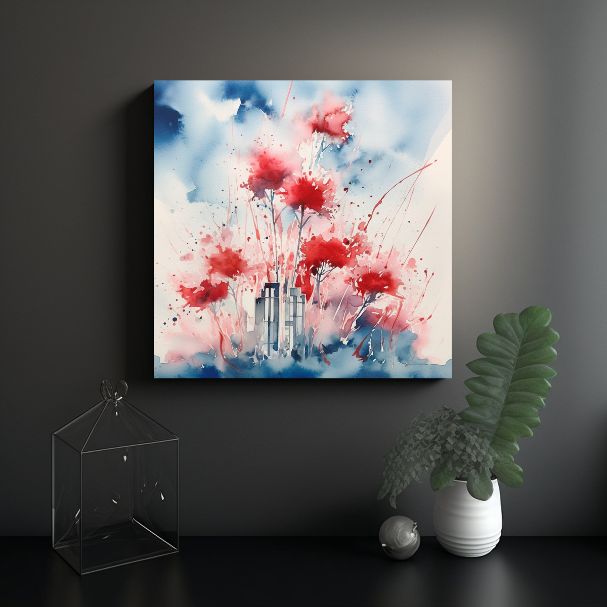 cuadro-acuarela-exuberante-en-rojo-blanco-y-azul-1